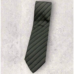 STRELLSON Silk Tie ITALY XL Gray Striped W:3.5" EUC